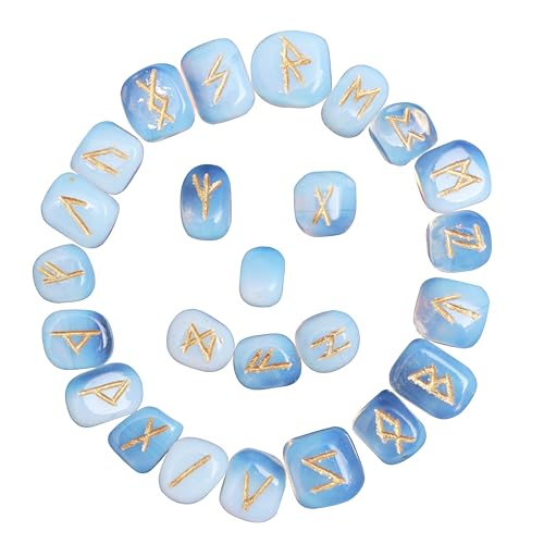 #004 Opalite Runes Set