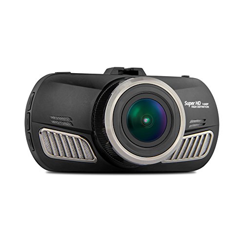 DOME DAB201 (D201) Dash Camera with 170 Degree Wide Angle Lens 2.7 inch LCD 1440P/30FPS ADAS Motion Detection Loop Recording G-sensor Super Night Vision GPS Tracking Function Bl   ack Metal Housing