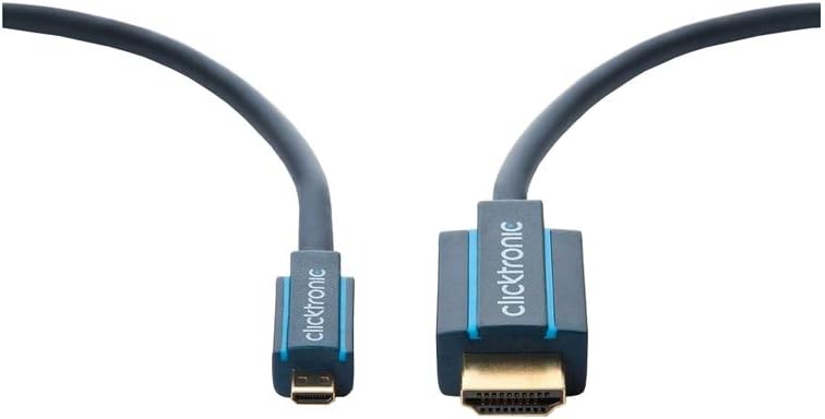 Clicktronic 70326 Casual Micro-HDMI Adapter Cable with Ethernet, 1m Length, Ral, 1.00 m - Image 3