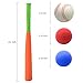 CELEMOON 21-Inch Kids Soft Foam Baseball Bat Toy + Different Colored Balls Included+ Carrying Bag, for Kids Over 3 Years Old