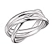 925 Sterling Silver 3 Band Rolling Ring - Size 11