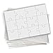 Jigsaw2order 12 piece Blank Puzzle Craft Activity, Pack of 20 Puzzles, size 5.5