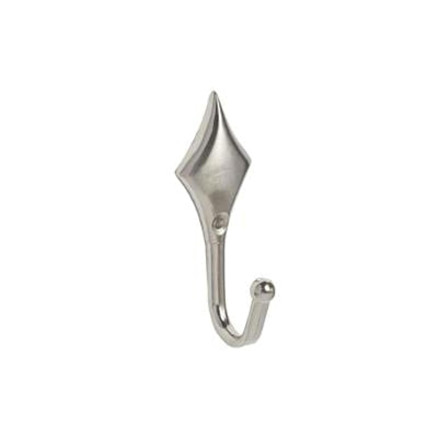 Pair Of Metal Tieback Hooks For Curtains (Satin Silver (Diamond))