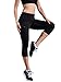 Neleus Women's Tummy Control High Waist Capri Leggings Yoga Pants with Pockets