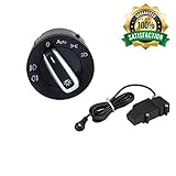 Ketofa Generic Auto Headlight Sensor   Chrome Switch for VW Golf 5 / Golf MK6 / Tiguan / Jetta MK5