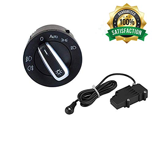 Ketofa Generic Auto Headlight Sensor   Chrome Switch for VW Golf 5 / Golf MK6 / Tiguan / Jetta MK5