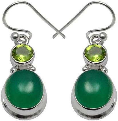 Silver Palace 925 Sterling Silver Natural Gemstone Earrings For Women And Girls Silver Palace 925 Sterling Silver Natural Gemstone Earrings For Women And Girls