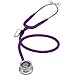MDF Instruments, Pulse Time 2-in-1 Digital LCD Clock and Single Head Stethoscope - Purple (MDF740-08)