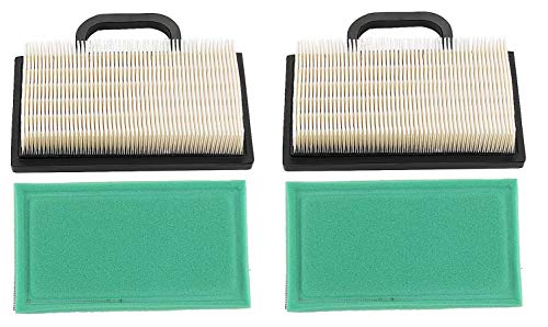 Briggs & Stratton 2 Pack, 2 Air Filters Plus 2 Pre-Filters Replace Air Filter