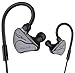 Honstek H3 Wireless Bluetooth V4.1 Headphones Stereo Bass Sport Earbuds Earphones Headset with HD Microphone for iPhone Sony Sumsung(Gray)