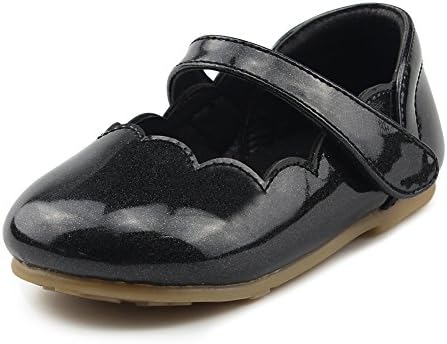 Chiximaxu Maxu Kid Girl's Marry Jane Flat Shoes Strap Flower(Toddler/Little Kid)