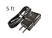 Fast Charger for Samsung Galaxy S9 S9+ S8 S8+ Note 8 9 + 5 Foot Type C USB-C Data Charging Cable - Black QuickCharge 2.0
