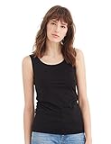 Simple Retro Women's Cotton Sleeveless Scoop Neck Stretch Tank Top