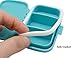 Meta-U Small Pill Box Supplement Case for Pocket or Purse - 3 Removable Compartments Travel Medication Carry Case - Daily Vitamin Organizer Box (Blue)