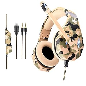Cuffie da Gaming per PS4 con Microfono, Pacrate GH-1 Riduzione del Rumore  Cuffie con Stereo Bassi per PS4 Xbox One, Laptop, Mac, Smart Phone per  Bambini, Donne, Uomini - Cuffie Hi-Fi