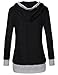 Women Pullover Hoodie,Timeson Womens Long Sleeve Knitted Panel Hooded Casual Sweatshirt (XX-Large, 31 Black)