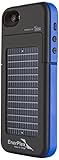 EnerPlex Surfr Ultra Slim Battery Backup & Solar Powered Case for iPhone SE/5/5S, Black/Blue, SFI-2000-BL
