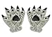 JIAHG Winter Thermal Warm Plush Gloves Christmas Halloween Costume Faux Fur Animal Cosplay Pro Dinosaur Cat Paw Claw Wolf Gloves