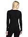 100% Merino Wool Women's Lightweight Crew - Base Layer Long Sleeve Shirt - Black - XX-Large