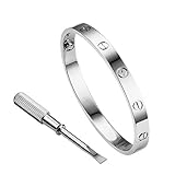 Umiwe Love Bracelet, Screw Bracelet, 18k Titanium Steel Bracelet, Buckle Bangle Bracelet with Screwdriver