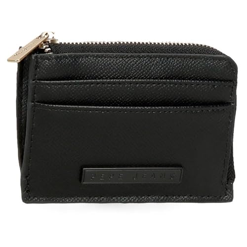 Elia Monedero Negro 11,5x8x1,5 cms Piel sintética by Joumma Bags