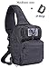 boxuan Tactical Sling Bag Pack Military Rover Shoulder Sling Backpack EDC Molle Assault Range Bags Day Pack with Tactical USA Flag Patch （Medium & Small Sizes）