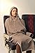 Tucker Travel Cover 4-in-1 Travel Blanket and Pillow for Airplanes, Trains, Cars, Buses, and Boats. (Small)