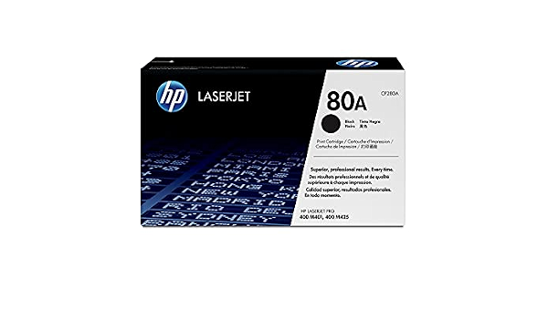 HP 80A (CF280A) Original Toner Cartridge for HP LaserJet Pro M401 M425,  Black: Buy Online at Best Price in Egypt - Souq is now Amazon.eg