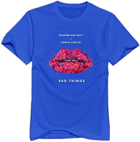 Mens Machine Gun Kelly Camila Cabello Bad Things Short-Sleeve T-shirt