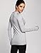 CRZ YOGA Women's Active Long Sleeve Sports Running Tee Top Seamless Leisure T-Shirt Heather Grey M (8-10)