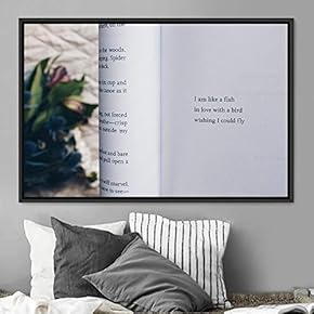 signwin Framed Canvas Wall Art Pressed Quotes 3D...