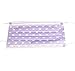 Happy Will 50 Pcs Cute Heart Print Disposable Earloop Face Mask Surgical Dust Filter Mouth Cover with Stylus (Purple)