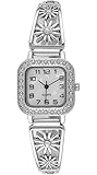 Moulin Women's Elegant Floral Stretch Silver Watch #18404.72874