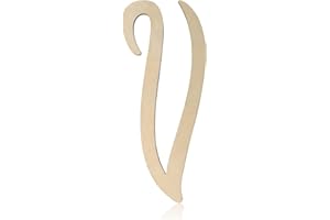 Wooden Monogram Letters for Wall Decor 12 Inch Cursive Wooden Letters Unfinished Large Wood Letter V Focal20 Craft Alphabet Wall Hanging for Wreath Nursery Baby Shower Home Decoration