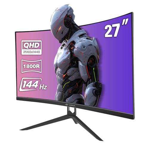 Crua Monitor 144hz 2k 27 Monitor 144hz CRUA Gaming Monitor 27