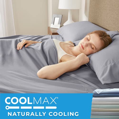 Comfort Spaces Coolmax Moisture Wicking Sheet Set Soft, Fade Resistant