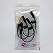 Great Value Tech 3 Replacement Headphone Wires with 3 Black Cover/Screws for iPhone 5/5s/5c LifeProof Cases