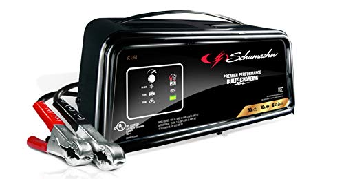 Schumacher Electric 50A 12V Car Battery Charger, Engine Starter & Maintainer - Fully Automatic Battery Charger for Cars, Trucks & RVs - 6A Charge/ 2A Maintain & 10A Boost Modes - SC1361