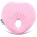 E-A Baby Pillow Preventing Flat Head Syndrome, Head Shaping for Infant, Peacefuly Sleep for Newborn, Cute Breathable and Soft Cover, Blue or Pink