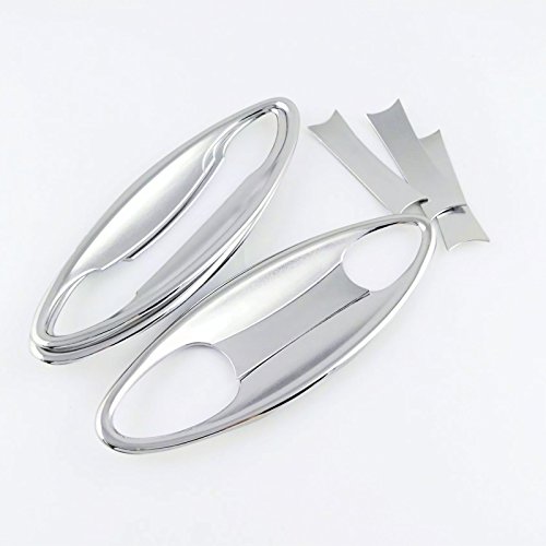 HIGH FLYING 8pcs Side Door Outer Handle Bowls Decorative Trim ABS Chrome For Chevy Chevrolet Cruze 2017 2018