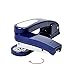 Spin Swivel Stapler with 2000 Staples - 360 Degree Rotating Stapler Head (20 Sheets Capacity) (Blue)