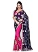Shonaya Women's Patch Work Satin Crepe Blue Half & Half Saree With Unstitched Blouse Piece (Pink)