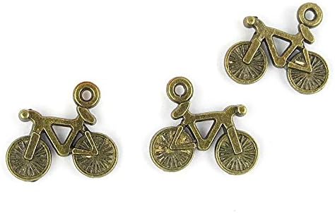 Price per 20 Pieces Fashion Jewelry Making Charms Findings Arts Crafts Beading Antique Bronze Tone 73063 Bicycle Bike