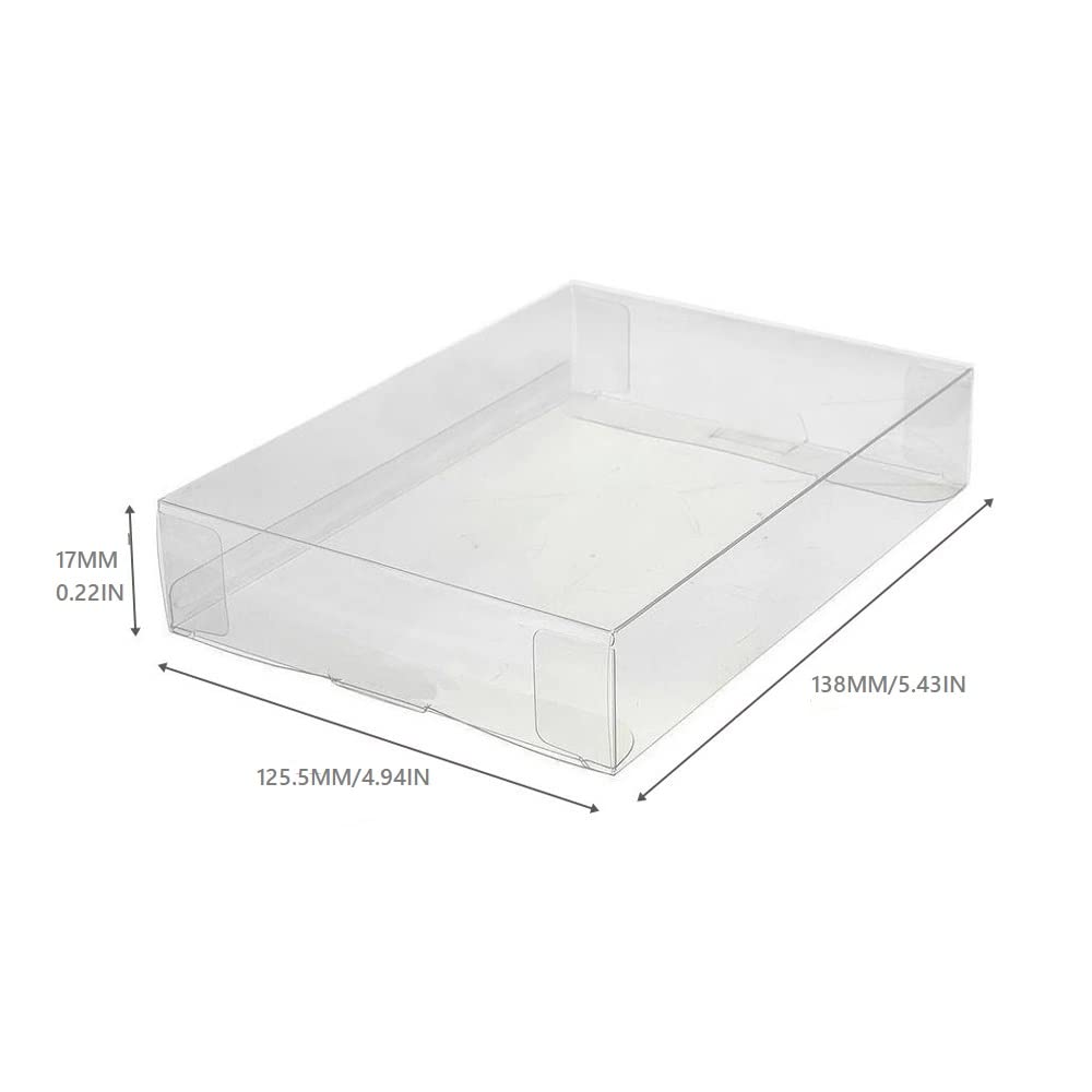 CHILDMORY 10Pcs Clear Protective Box Case Display Sleeve Protector Compatible for DS NDS Games Cartridge Box
