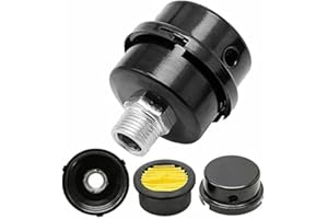 QTJ HL018200AV Air Compressor Silencer Filter Metal 20mm Thread (1/2"PT 20mm) Fits Campbell Hausfeld Husky Sears Air Compressor