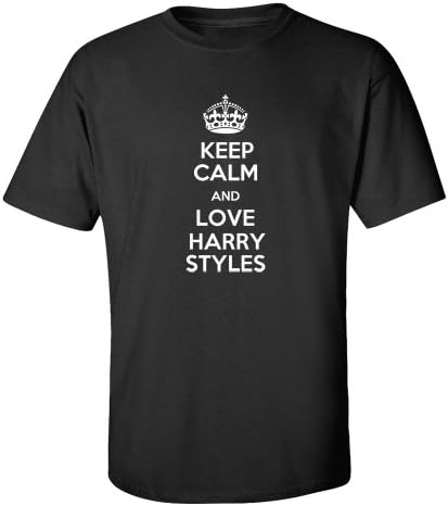 BestSyracuse Keep Calm and Love Harry Styles T-shirt black-L