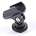 Foto4easy Hot Shoe Clip Microphone Boom Mic Mount Holder for DSLR SLR Camcorder Camera (Black)