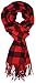 Ted and Jack - Jack's Classic Cashmere Feel Buffalo Check Scarf in Black and Red