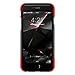 iPhone 6 Case, Fits iPhone 6s Black Red SaharaCase X-Case Protection Kit withBonus ZeroDamage Tempered Glass Screen Protector [Mix-Match] 3-Layer Protection [Slim Fit] (Black/Red)