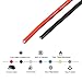 BNTECHGO 14 Gauge Silicone Wire 10 ft red and 10 ft Black Flexible 14 AWG Stranded Tinned Copper Wire